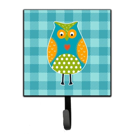 Carolines Treasures Owl on Blue Plaid Leash or Key Holder BB6755SH4
